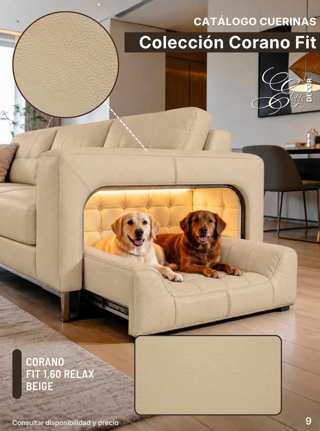 Cuerina Corano Fit 1,60 · Relax Beige