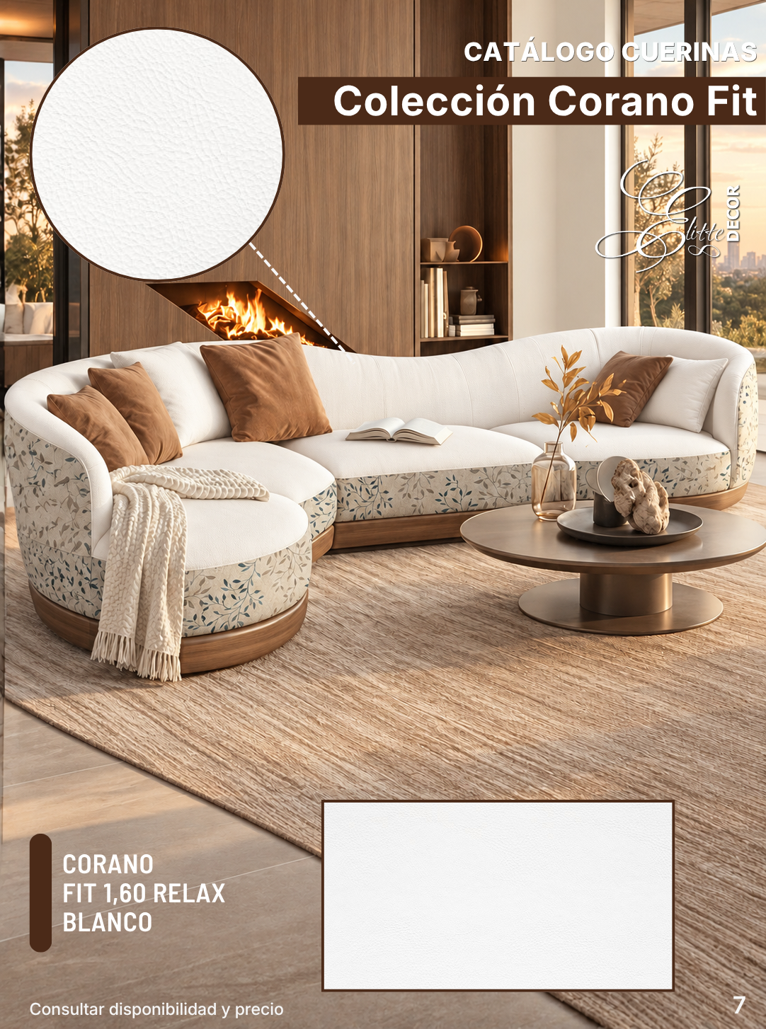 Cuerina Corano Fit 1,60 · Relax Blanco
