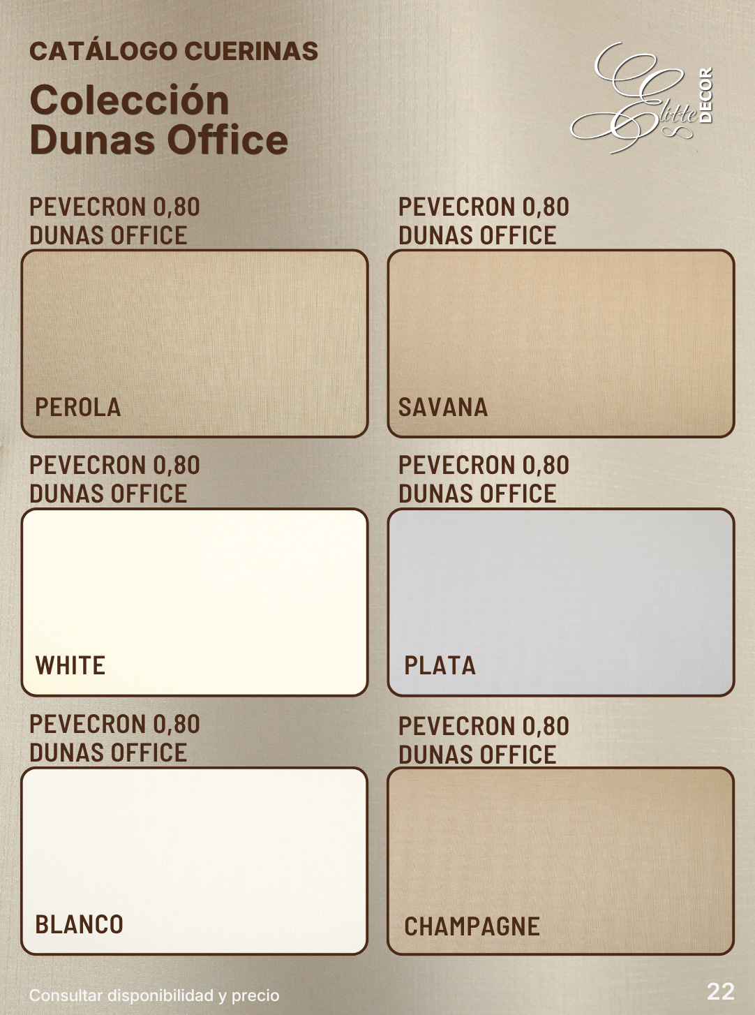 Paleta de colores Dunas Office