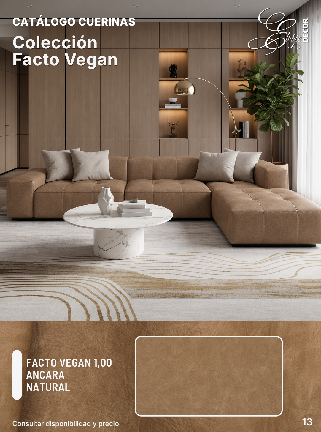 Cuerina Facto Vegan 1,00 · Ancara Natural