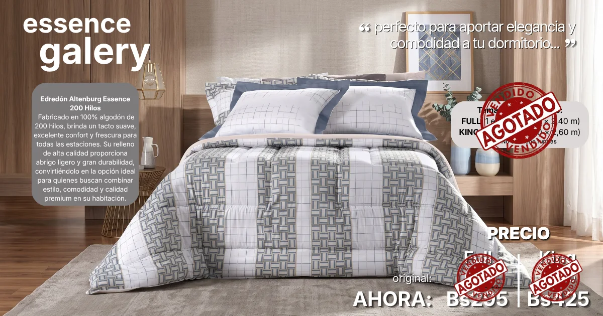 Edredón ESSENCE GALERY en liquidación